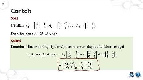 Subbab 3.2 (1/2) Aljabar Matriks