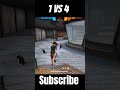 1 vs 4 short UNIQUE YT #shorts #ffshorts #combat