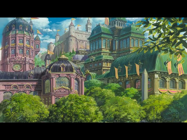 Howl's Moving Castle Violin & Piano repeat 1 hour music class=
