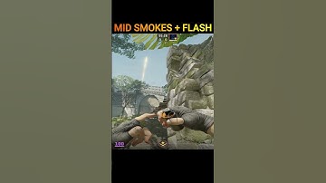 Mid Smokes + Support Flash from T Spawn on Ancient #cs2 #smoke #flash #ancient #shorts