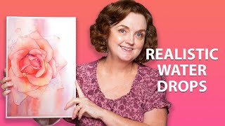 How to Paint Water Droplets in Watercolour