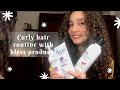 My curly hair routine + bless hair products review | روتين شعري الكيرلي + رأيي في منتجات بليس للشعر