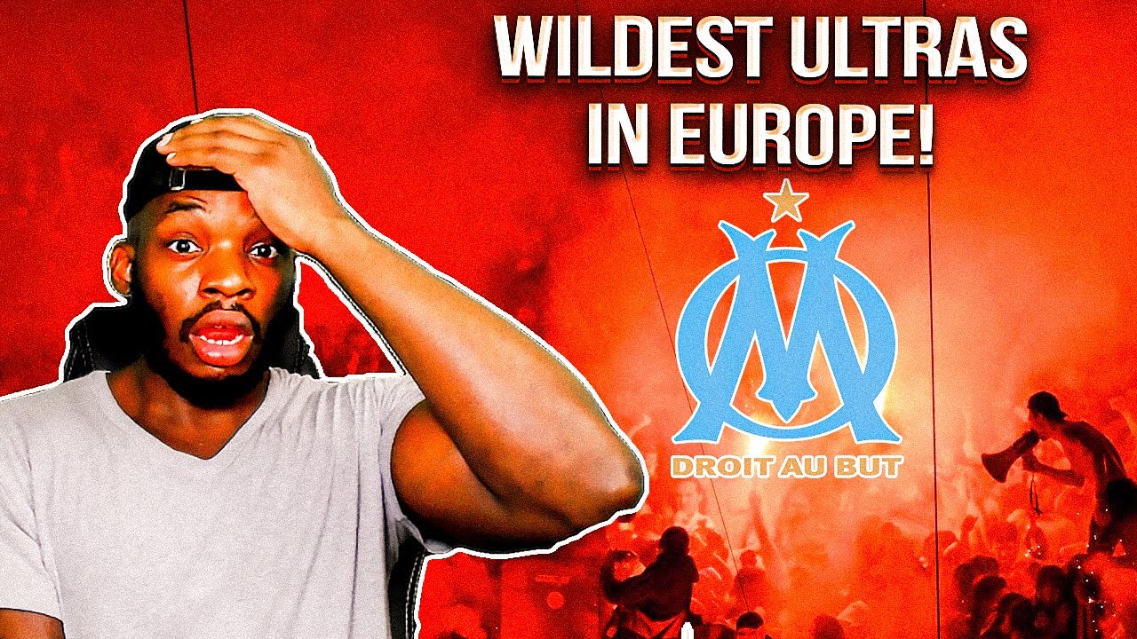 AMERICAN REACTS TO OLYMPIQUE DE MARSEILLE ULTRAS - BEST MOMENTS