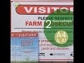 Farm Biosecurity Sign Video