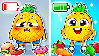 Healthy vs Unhealthy Food | Learn Good Habits and Healthy Eating | YUM YUM - Funny Kids Songs