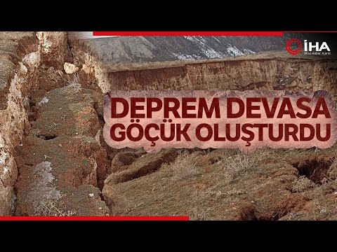 Kahramanmaraş'ta Deprem Devasa Göçük Oluşturdu