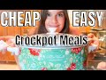 5 CHEAP & EASY CROCKPOT MEALS | SIMPLE & TASTY SLOW COOKER RECIPES | THE SIMPLIFIED SAVER