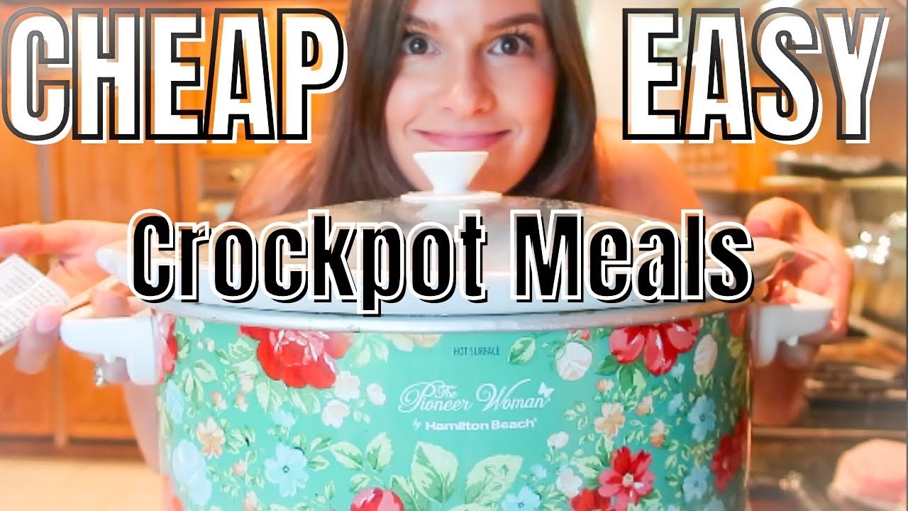 5 CHEAP & EASY CROCKPOT MEALS | SIMPLE & TASTY SLOW COOKER RECIPES