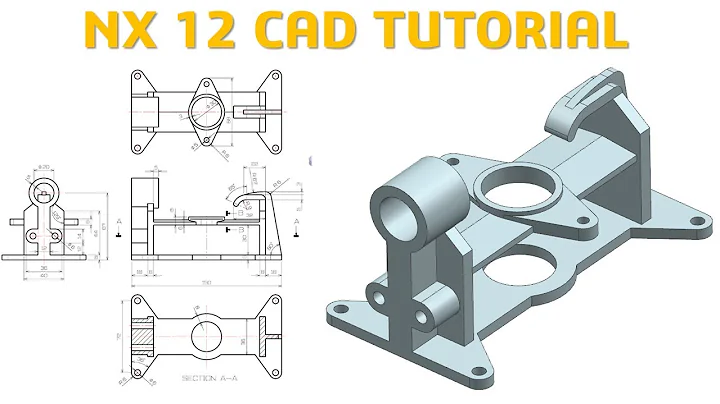 NX 12 CAD TUTORIAL #66 | 3D Model Basic Beginners