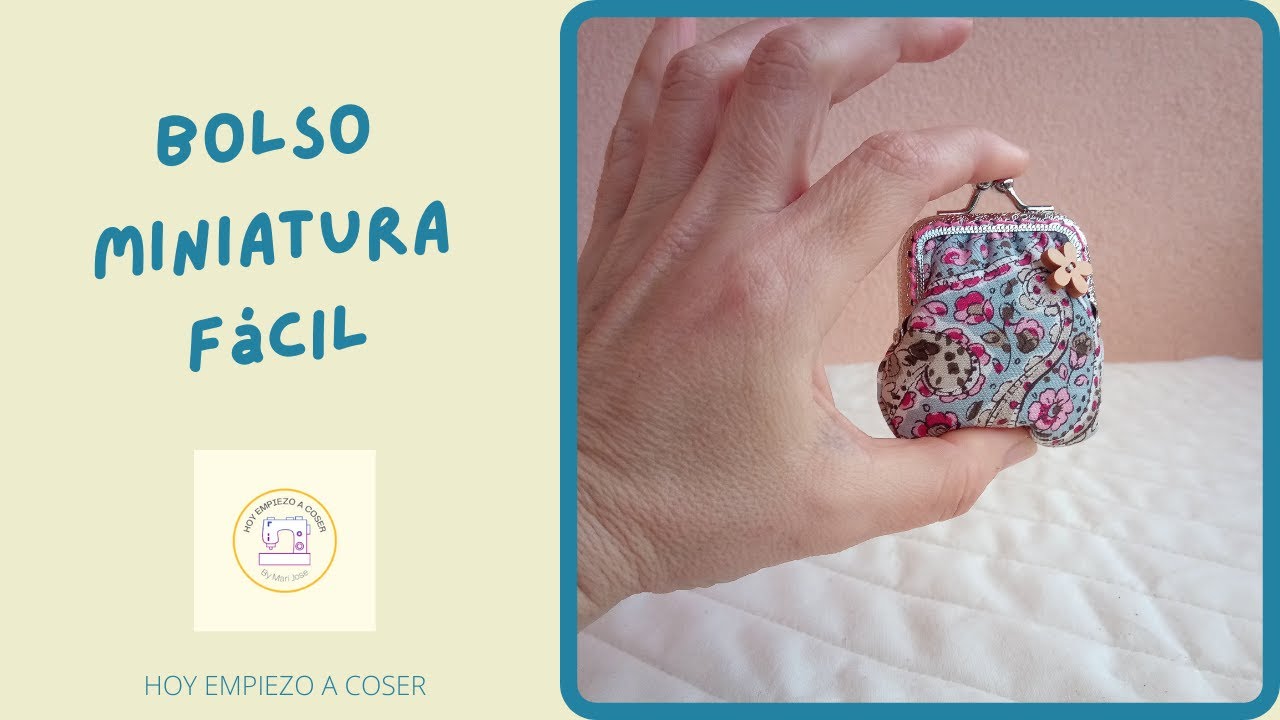 ❤️Bolso Miniatura  con Boquilla+ Tutorial para principiantes #hoyempiezoacoser #costura #tutorial