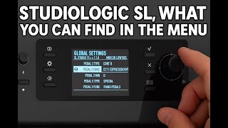 Studiologic SL MK2, what you can find in the menu, your most powerful masterkeyboard