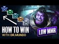 Climb out of lower mmr with the highest winrate top laner now  season 14 drmundo guide