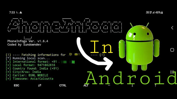 Install PhoneInfoga In Android | Using Termux |
