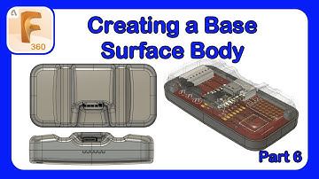 Plastic Part Design Series Episode 6 - Creating a Base Surface Body #Fusion360 #Design #PlasticParts