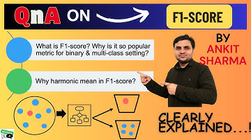 F1-score | Why exactly Harmonic mean in F1-score? | F1-score for multi-class | Data science Q&A