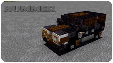 How to Build a SUV in Minecraft (Hummer H2) Minecraft SUV Tutorial