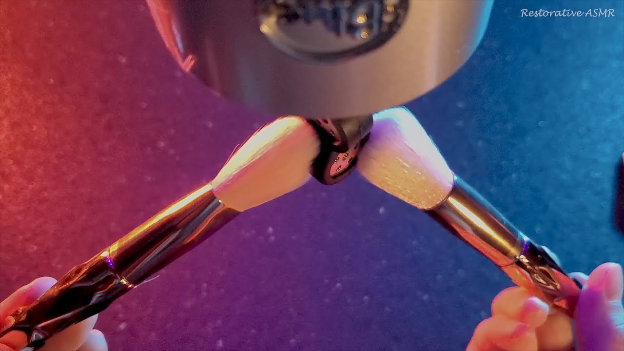 ASMR Tingly Gentle Mic Brushing - Blue Yeti Without Mesh (No Talking)