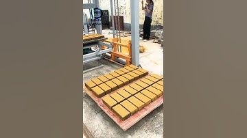 QT4 15 full automatic brick making machine test Holland paver brick paving block with color