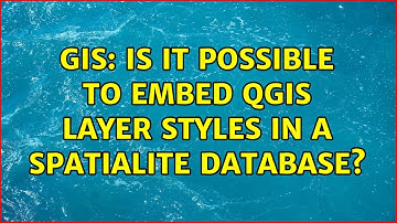 GIS: Is it possible to embed QGIS layer styles in a Spatialite database? (2 Solutions!!)