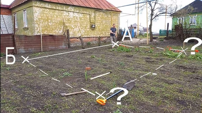 Закладка столбчатого фундамента из пластиковых труб своими руками