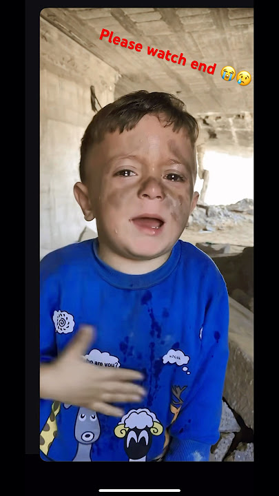 #Please stop watch Palestinian little child #palestine #children #homeless