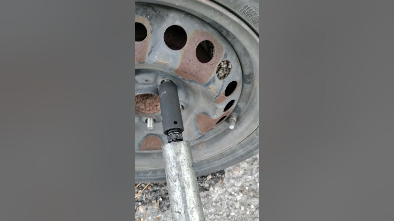How to break off a lug nut spinning with stud part 2 YouTube