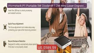 Famous Atomstack P1 Portable 5W Diode+IR 1.2W Mini Laser Engraving M... — Amazing Value 2026 | Must Have! Profile