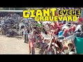 GIGANTIC MOTORCYCLE GRAVEYARD (LARGEST salvage yard and huge junkyard)