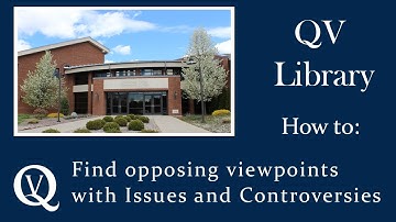 Find Opposing Viewpoints with Issues and Controversies