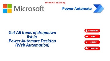 Get All items of dropdown list in Power Automate Desktop Web Automation