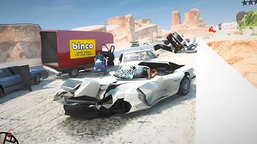 GTA SA Vehicle Deformation Mod Crash Testing #1