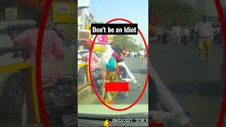 Don't be an Idiot use Rear view mirrors on bike #shorts screenshot 1