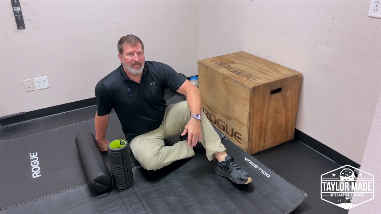 Golfer demonstrating a left-side reset drill for right lateralization