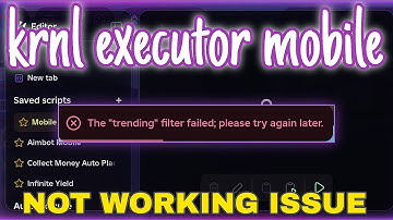 Why is KRNL MOBILE EXECUTOR Not Working?