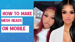 IMVU | How To Make Mesh Heads On Mobile!!🤯😍(Procreate) screenshot 5