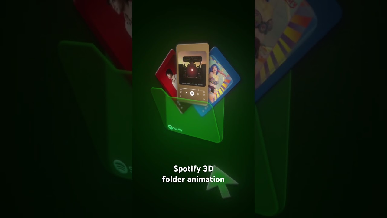 3D folder animation made in AE #adobe #ae #aftereffects #motiondesign