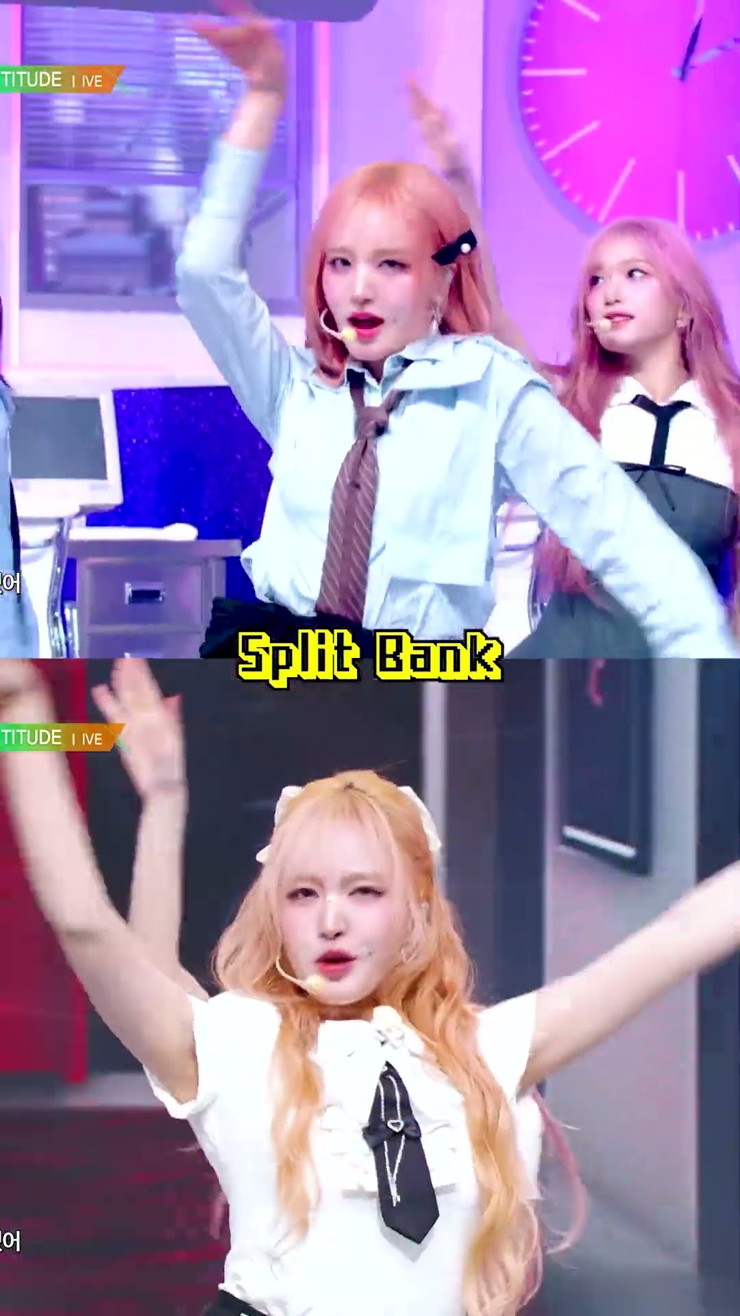 IVE - ATTITUDE #SplitScreen #SplitBank #MusicBank #Shorts | KBS WORLD TV