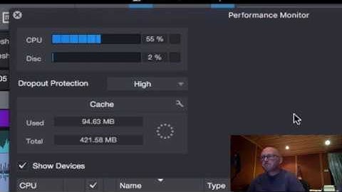 How to recover cpu power in Studio One