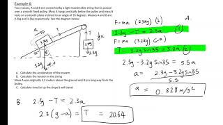 Pulleys 6 A-Levels Maths Mechanics
