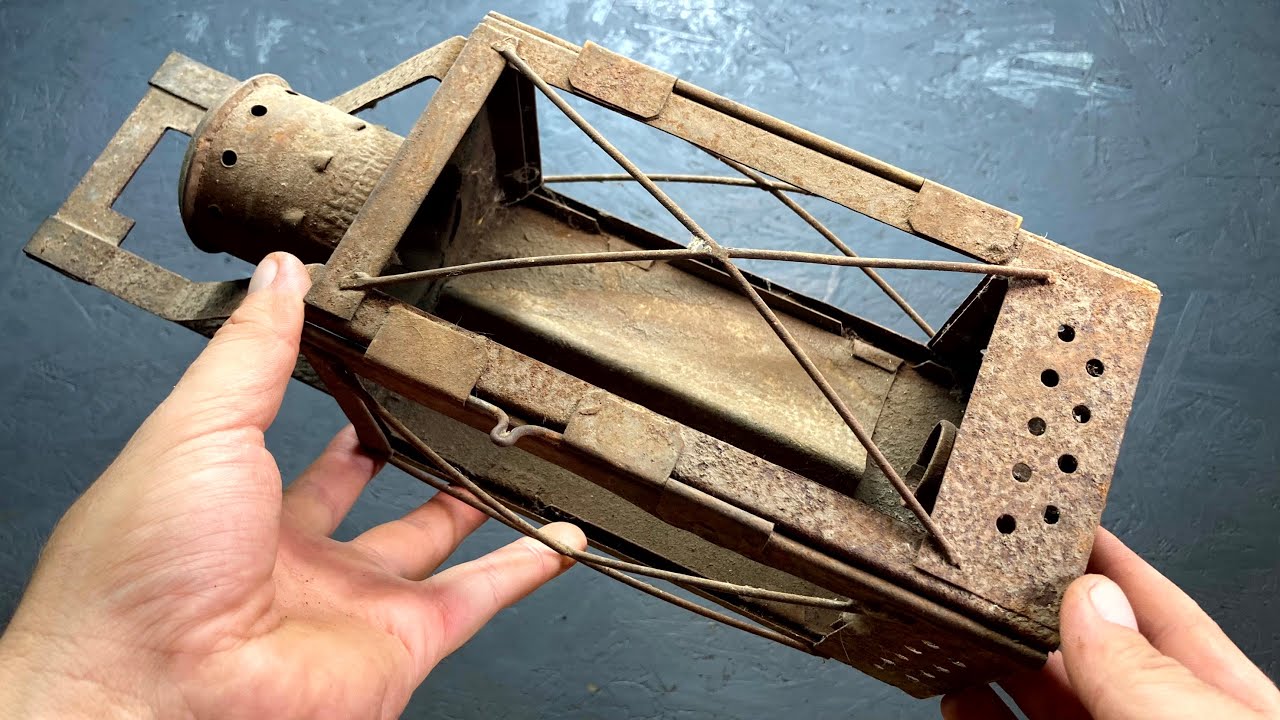 Rusted Signal Lamp Restoration - YouTube