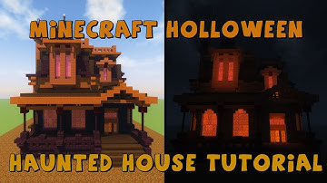 Minecraft Halloween- Haunted House Tutorial/Lets build (+Download)