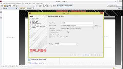 Create new project in MPLABX