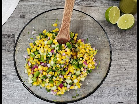 Video: Cómo Hacer Ensalada De Maíz Enlatada