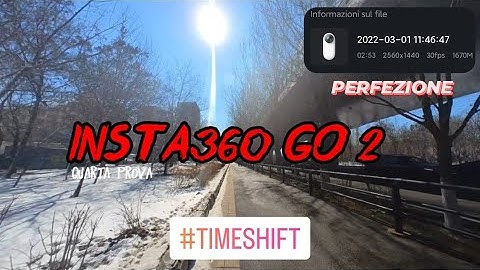 Corsetta con la neve in #Timeshift grazie a Insta360 go 2 (Timeshift, 1440p, 30fps, totale: 16 min)