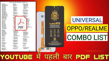 Oppo/Realme Universal folder List ||Realme Universal Combo list||Vivo Universal Combo list