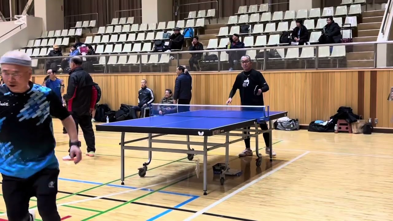 ラージボール試合　シングルス60代