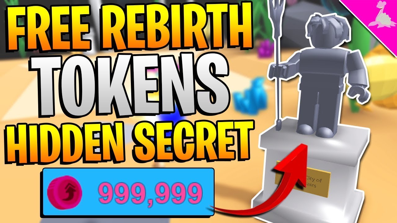 FREE REBIRTH TOKENS SECRET IN ROBLOX MINING SIMULATOR GIVEAWAY YouTube