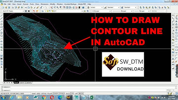 How to draw contour line in AutoCAD||SW DTM||Contour