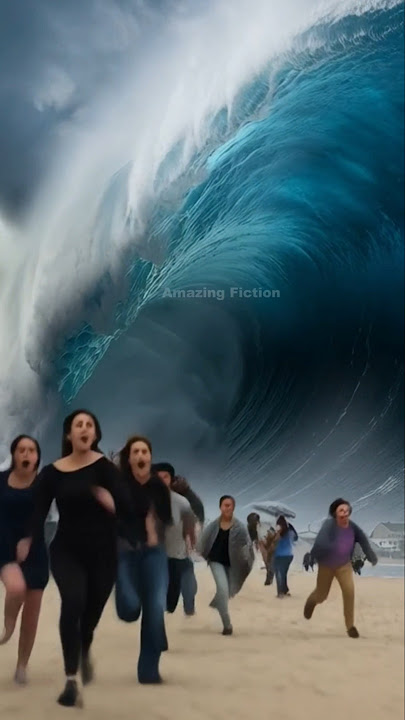 POV: The worst, most terrifying tsunami ever! 💥A tsunami of incredible height!