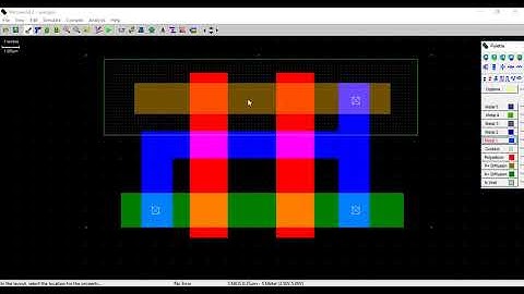 layout design & simulastion of a  coms nor gate using microwind
